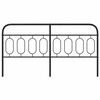 vidaXL Metallinen sängynpääty musta 160 cm