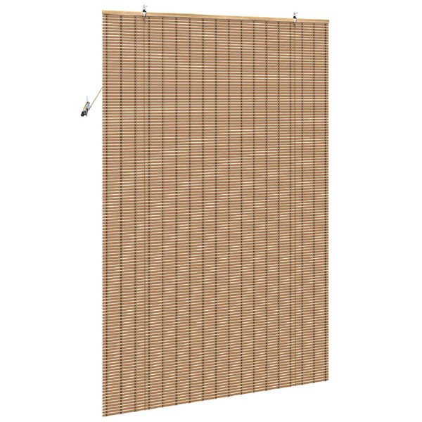 vidaXL Rullaverho verhoilla Luonto 140 x 220 cm Bambu