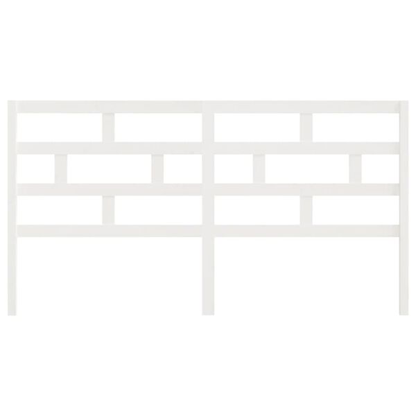 vidaXL S&auml;ngynp&auml;&auml;ty valkoinen 206x4x100 cm t&auml;ysi m&auml;nty