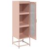 vidaXL Highboard Pinkki 36x39x123 cm Kylm&auml;valssattu ter&auml;s