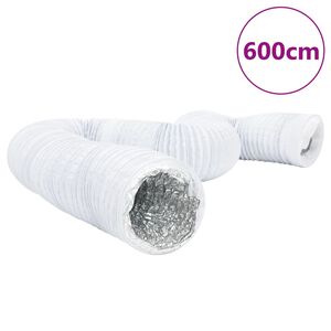 vidaXL Ilmanvaihtokanava alumiini ja PVC 6 m Ø10 cm