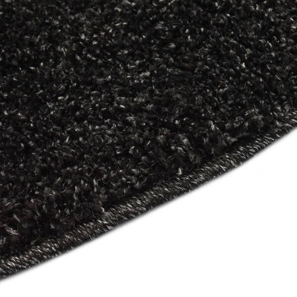 vidaXL Shaggy-matto 120 cm antrasiitti