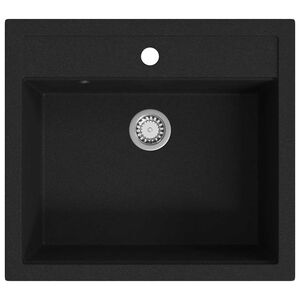 vidaXL Graniitti keitti&ouml;n pesuallas harmaa