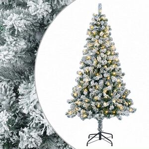 vidaXL Salkomallinen tekoinen joulukuusi 120 cm 150 LEDi&auml;
