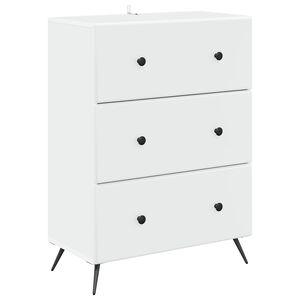 vidaXL Laatikkokaappi valkoinen 66 x 34,5 x 90 cm Tekninen puu