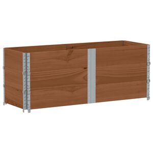 vidaXL Kukkalaatikko ruskea 150x50 cm t&auml;ysi m&auml;nty