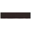 vidaXL Seinähylly tummanruskea 200x40x(2-6) cm käsitelty täystammi