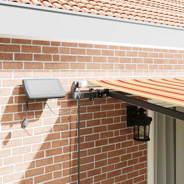 vidaXL Vetoutuva markiisi keltainen ja oranssi 450 ×300 cm kangas