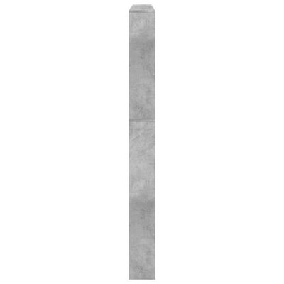 vidaXL Kenkäkaappi peilillä 5-kerroksinen betoninharmaa 63x17x169,5 cm