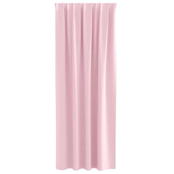 vidaXL Pimentävä verho renkailla 2 pcs Vaaleanpunainen 260 x 140 cm