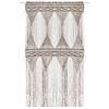 vidaXL Macrame verho harmaanruskea 140x240 cm puuvilla