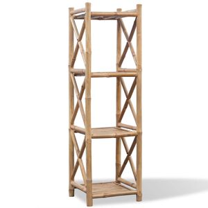 vidaXL Bambuhylly 4 tasoa neli&ouml;