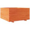vidaXL Puutarhakukkalaatikko vahanruskea 90x90x49,5 cm t&auml;ysi m&auml;nty