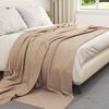 vidaXL Heittop&auml;&auml;llys 24 pcs Camel 240 x 220 cm Fleese