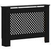vidaXL L&auml;mp&ouml;patterin suoja musta 112x19x81,5 cm MDF