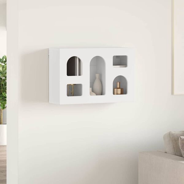 vidaXL Henkarikaappi hyllyll&auml; Valkoinen 60 x 20 x 40 cm Tekninen puu