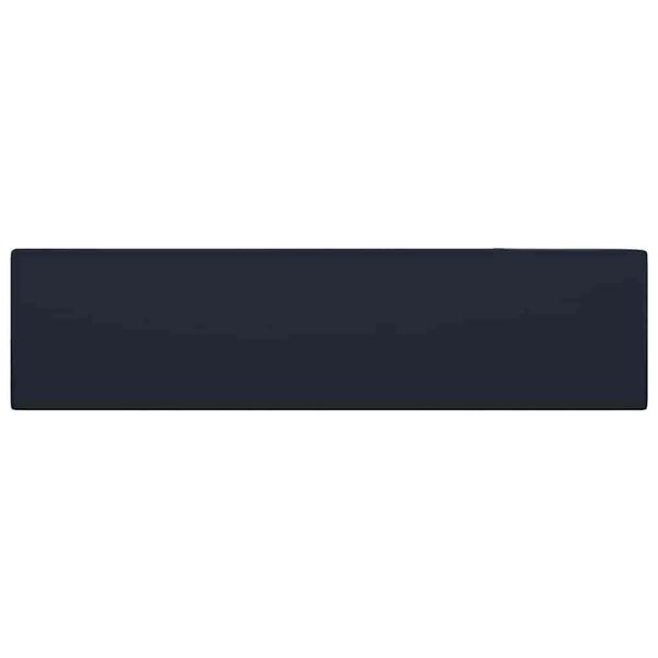 vidaXL Kylpyhuoneen pesuallas ylivuodolla keraaminen tummansininen