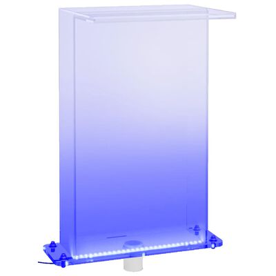 vidaXL Uima-altaan suihkulähde RGB LED-valoilla akryyli 51 cm