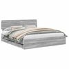 vidaXL S&auml;ngyn runko Harmaa Sonoma 6FT Super King Size K&auml;sitelty puu