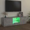 vidaXL TV-taso LED-valoilla betoninharmaa 120x30x36 cm