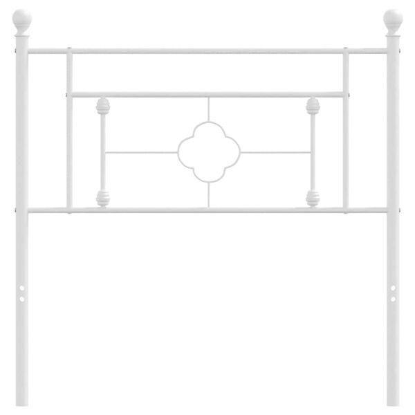 vidaXL Metallinen vaihtop&auml;&auml;ty valkoinen 90 cm