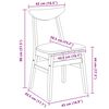 vidaXL Ruokatuolit 2 pcs Luonnollinen 42 x 47.5 x 81 cm
