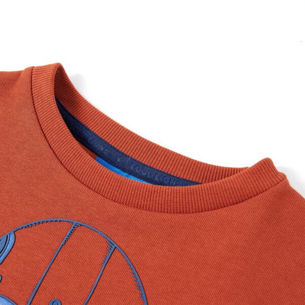 Lasten collegepaita vaalea ruoste 128