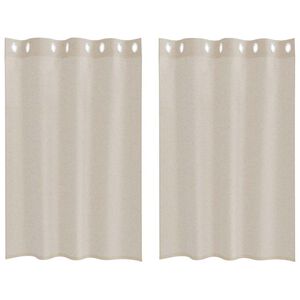 vidaXL Verhosatiini verhoilla 2 pcs Hiekka 140 x 140 cm Polyesteri