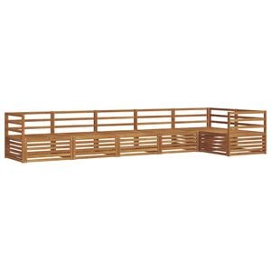 vidaXL Ulkosohvakokoelma 6 pcs Luonnollinen Tihe&auml; akasiapuu