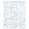 vidaXL Itsekiinnittyv&auml; kalustetarra marmorinvalkoinen 90x500 cm PVC