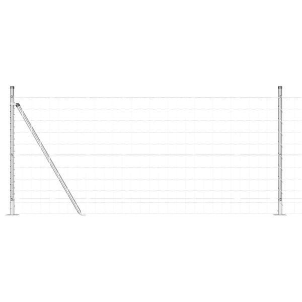 vidaXL Aita ja Tuki Hopea 0,8 x 25 m Ter&auml;s