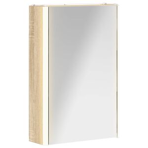 vidaXL Kylpyhuoneen Peilikaappi Sonoman tammi 33 x 11,5 x 50 cm