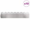 vidaXL Nurmikonreunukset 10 pcs Hopea 103 x 0,05 x 22 cm