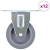 vidaXL Rullapy&ouml;r&auml;t kiinte&auml;t 12 kpl 75 mm