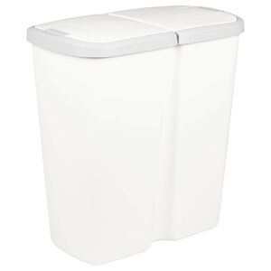 vidaXL Roskakori valkoinen 48,5 x 28 x 51 cm PP