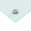 vidaXL Keittiön suojapaneeli 2 pcs Valkoinen 70 x 50 cm karkaistu lasi