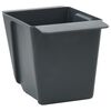 vidaXL Kukkalaatikot euroalustoille 12 pcs Harmaa 13,5 x 9 x 9,5 cm