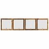vidaXL Koiraportti jaloilla 4 pcs Vanha puu 100 x 100 cm Tekninen puu