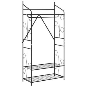 vidaXL Avoin vaatekaappi Yksiv&auml;rinen 78 x 36 x 158 cm