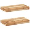 vidaXL Kelluvat hyllyt 2 kpl 60x20x4 cm &ouml;ljytty massiivipuu akaasia
