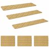vidaXL Porrasmatot 15 kpl 76 x 20 cm Beige Polyesteri Suorakaide