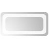 vidaXL LED kylpyhuonemirror L&auml;pin&auml;kyv&auml; 40 x 20 cm karkaistu lasi