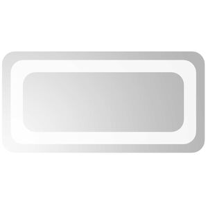 vidaXL LED kylpyhuonemirror L&auml;pin&auml;kyv&auml; 40 x 20 cm karkaistu lasi