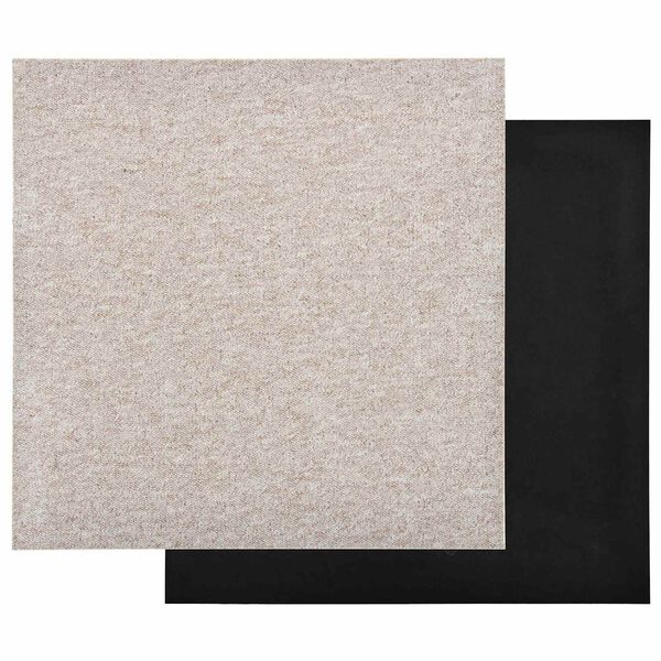 vidaXL Matto 20 pcs Vaaleanbeige 50 x 50 cm 100% polypropeeni