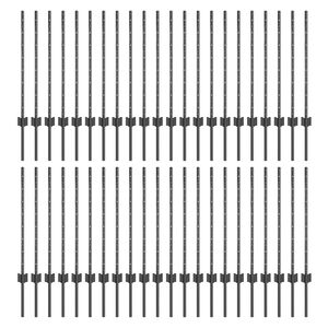 vidaXL Aidan pylv&auml;&auml;t 44 pcs Harmaa 120 cm Ter&auml;s