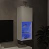 vidaXL TV-kaappi LED-valoilla valkoinen 40,5x30x102 cm