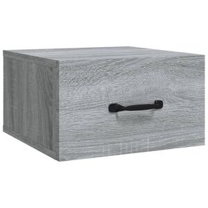 vidaXL Sein&auml;kiinnitett&auml;v&auml; y&ouml;p&ouml;yt&auml; harmaa Sonoma 35x35x20 cm