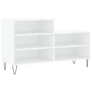 vidaXL Kenk&auml;kaappi valkoinen 102x36x60 cm tekninen puu