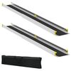 vidaXL Pyörätuoliramppi 2 pcs Musta 184,5 x 18,5 x 5 cm Alumiini