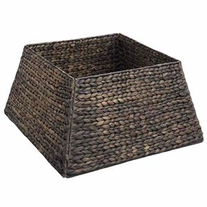 vidaXL Joulupuun kaula Neli&ouml; Musta 50 x 50 x 25 cm Vesihyasintti